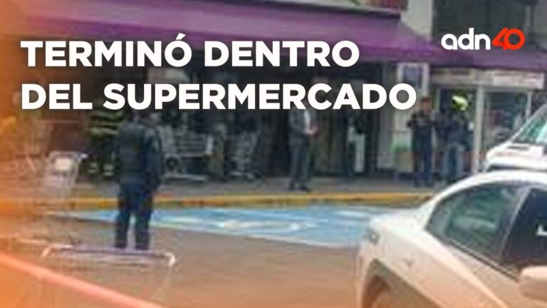 Accidente de tráfico en supermercado deja heridos tras impacto de vehículo conducido por adulta mayor