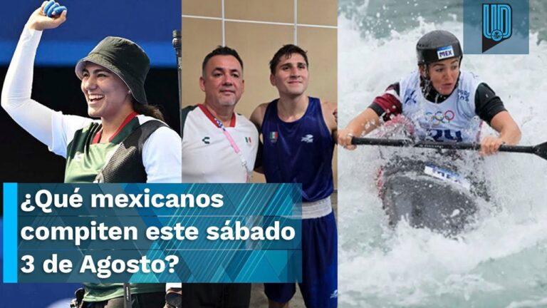 Agenda de los atletas mexicanos en los juegos de parís para el sábado 3 de agosto 2024