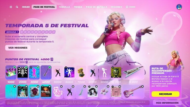 Consejos para obtener la skin y accesorios de Karol G en Fortnite