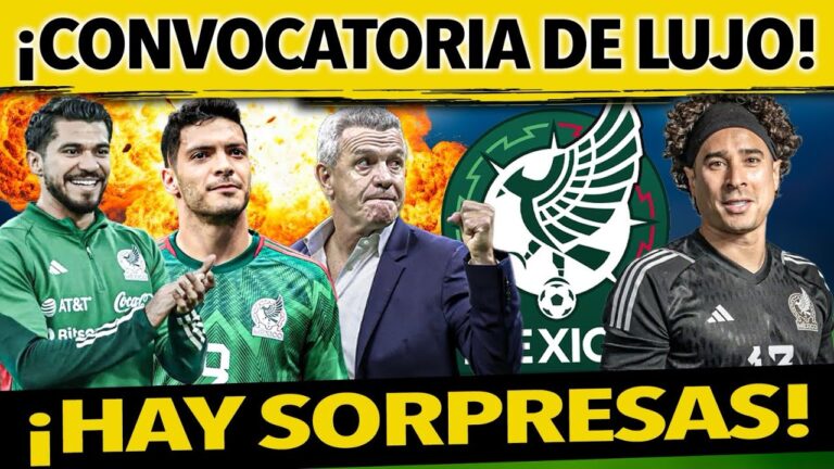 Convocatoria de jugadores de la selección mexicana para los partidos contra nueva zelanda y canadá