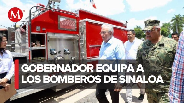 Inauguración de un nuevo centro de bomberos en Culiacán por Ruben Rocha Moya