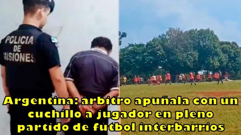 Incidente en argentina: futbolista apuñala a oponente durante el partido