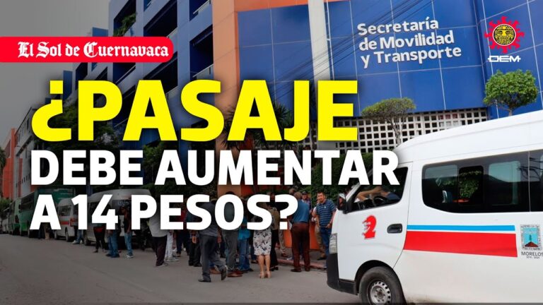 Incremento de tarifas en el transporte público en Morelos: respuesta del gobierno a la solicitud de los concesionarios