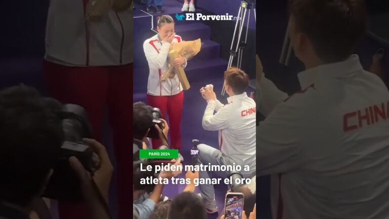 Obtiene oro en los juegos y su pareja le pide matrimonio durante la ceremonia