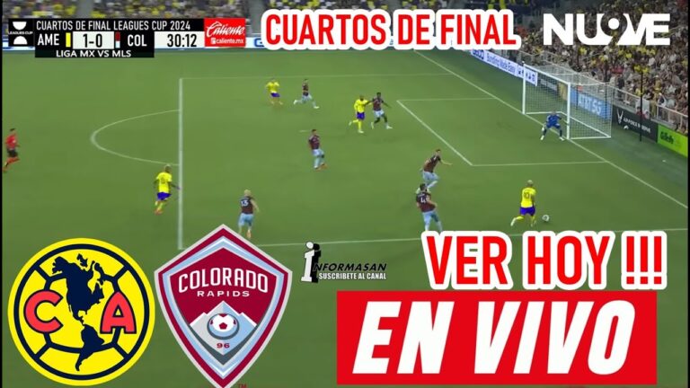 Partido en directo: cuartos de final de la Leagues Cup entre Club América y Colorado Rapids