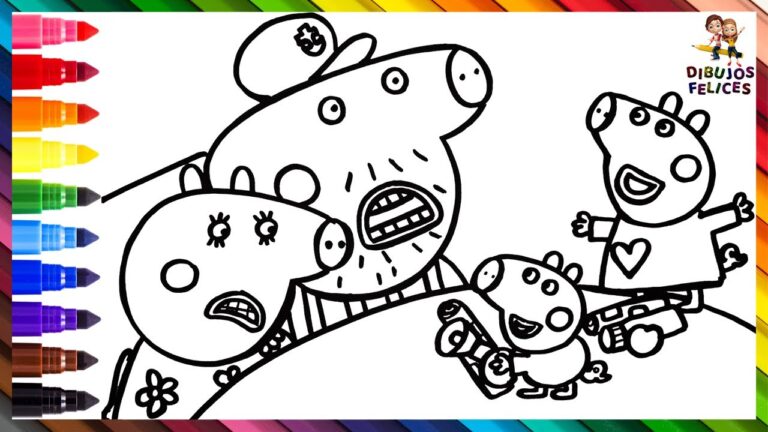 Plantillas de dibujos de los abuelos de peppa pig para colorear: 5 opciones encantadoras para celebrar el día de los abuelos en méxico