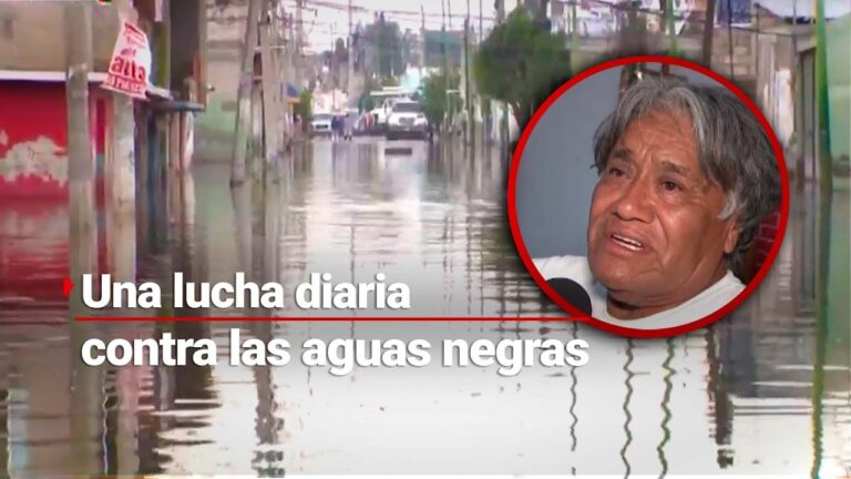 Problema de contaminación por desbordamiento de aguas residuales en Chalco afecta la calidad de vida de los residentes