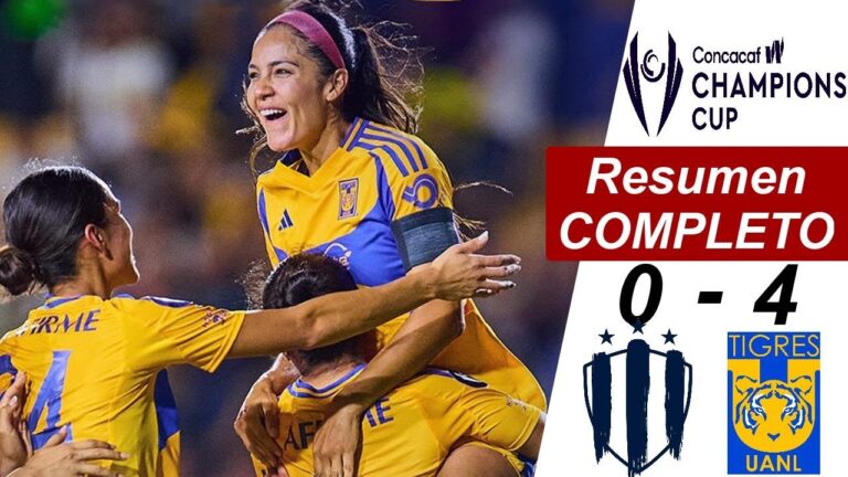 Resultado del encuentro entre tigres femenil y rayadas en concachampions femenil