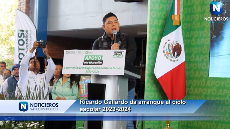 Ricardo Gallardo reparte útiles escolares a alumnos de San Luis Potosí; conoce su contenido