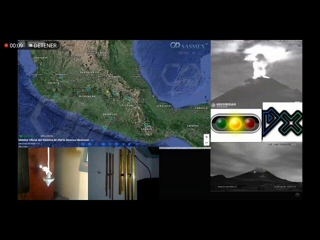 Situación actual del volcán popocatépetl el 26 de agosto