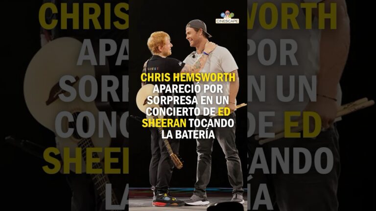 Thor se une a ed sheeran como baterista en concierto en país europeo. video