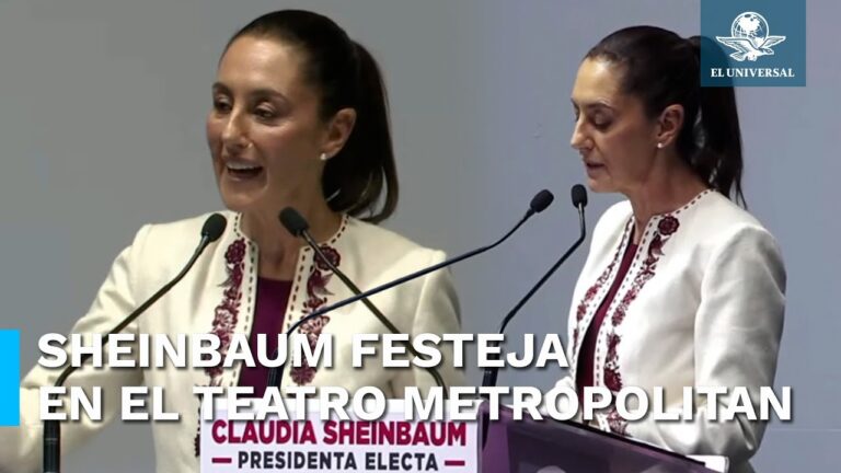 Video de Noroña en Teatro Metropólitan: sin beso de Claudia Sheinbaum