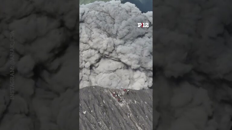 Video: erupción de volcán provoca evacuación de escaladores