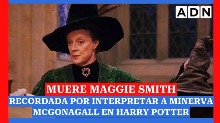 Fallecimiento de la actriz que interpretó a la profesora McGonagall en Harry Potter