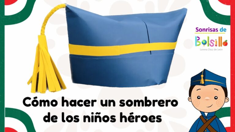 Gorro infantil de héroes en papel: Diseño listo para colorear y armar de manera sencilla