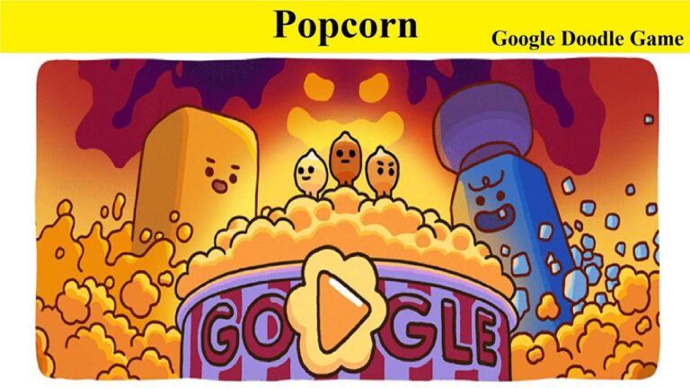 Juego interactivo de Google Doodle sobre las palomitas de maíz