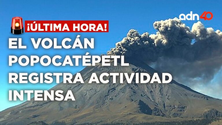 Últimas noticias sobre la actividad del volcán Popocatépetl en el día de hoy