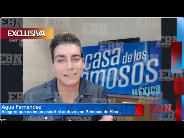 Agustín fernández se disculpa en persona con rebecca de alba por chisme inventado