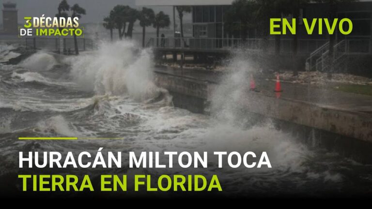 Impactante huracán azota Florida: imponentes imágenes y grabaciones del caos tras su paso como categoría 3