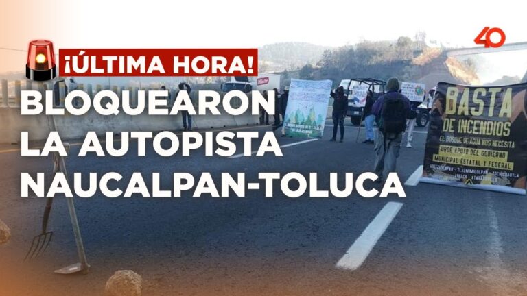 Protesta de taxistas por condiciones de la carretera Toluca-Naucalpan